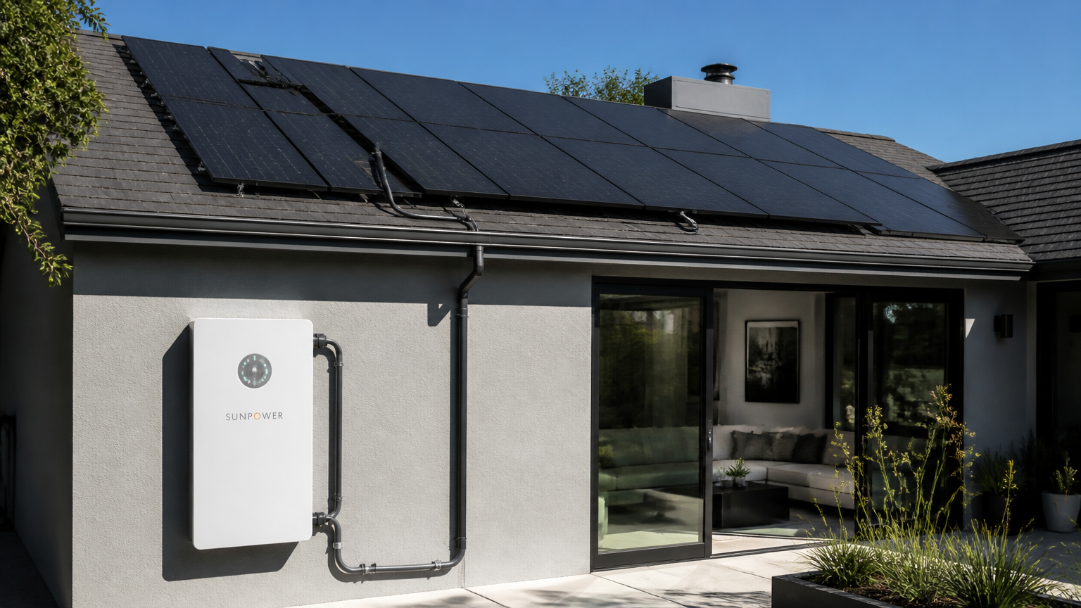 How solar panels charge home battery storage