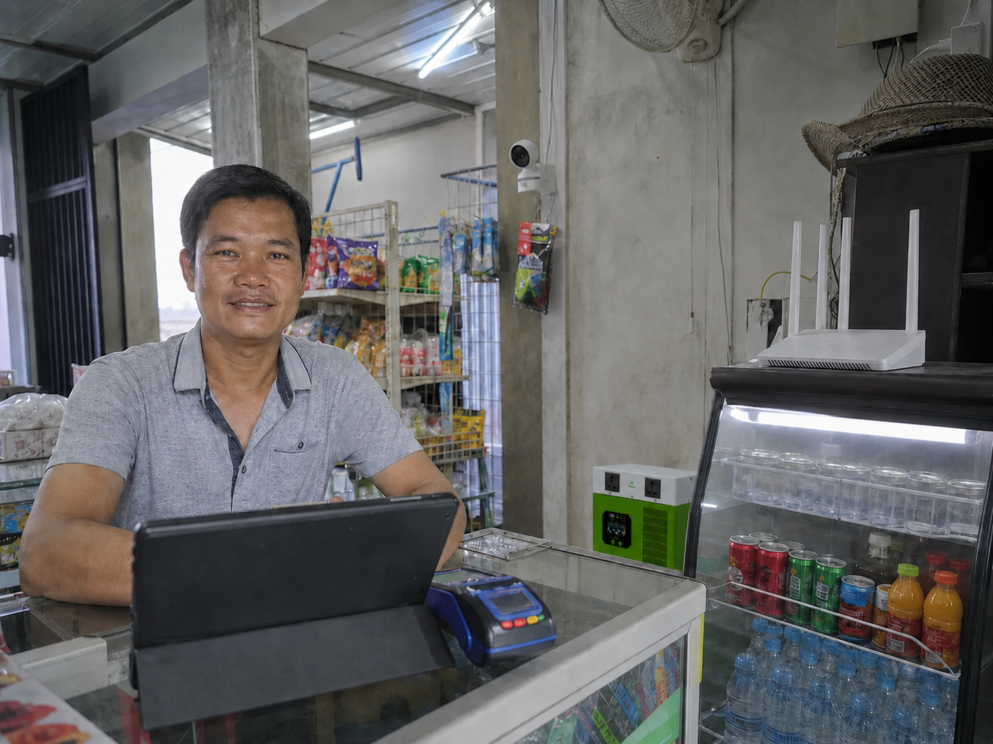 Small shop using Mini ESS backup power